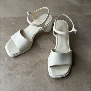 CAMPER chunky heel small buckle leather Women's Sandals size 38 EU